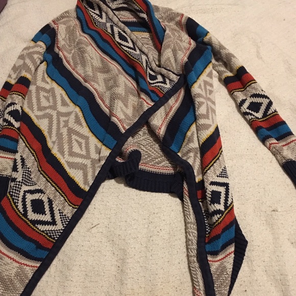 Long line tribal print sweater - Picture 1 of 1
