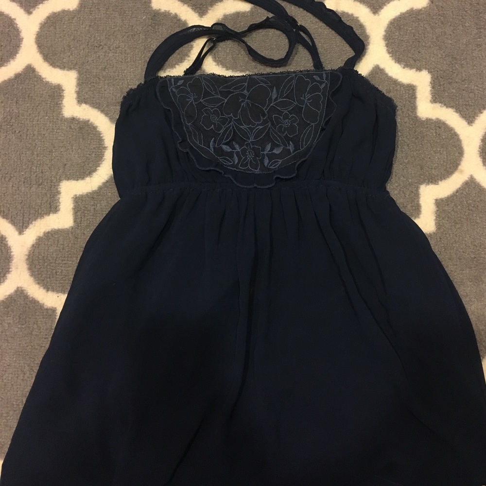 Navy blue hollister dressy tank