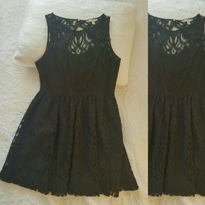 Black lace dress