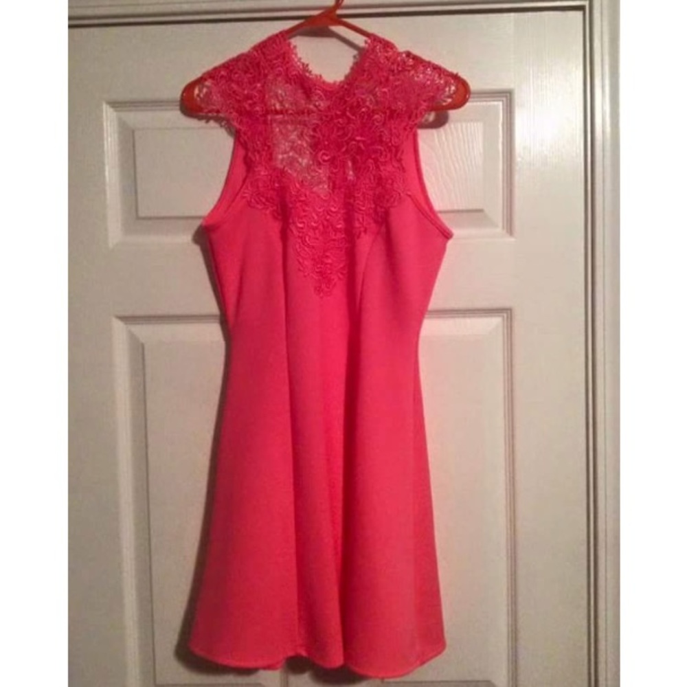 Hot pink dress