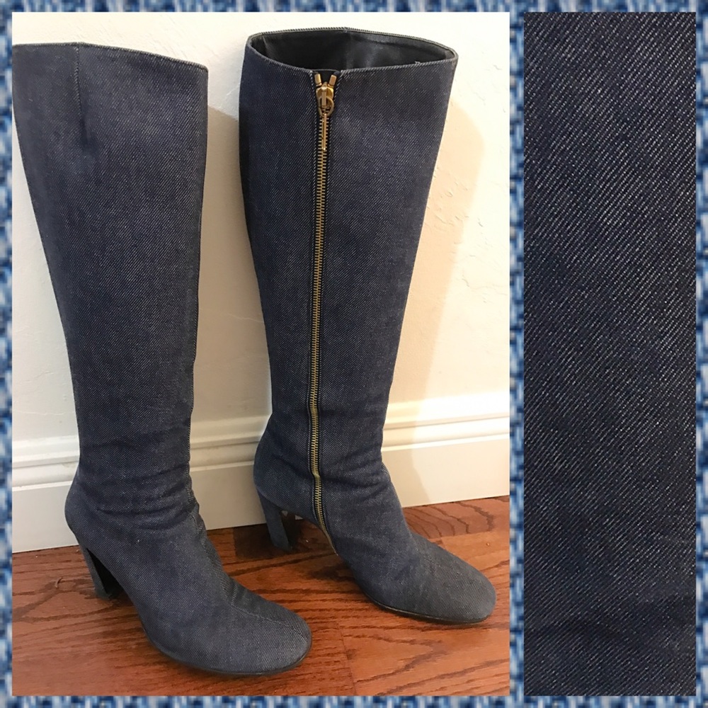 Bally Denim High Boots 🌟