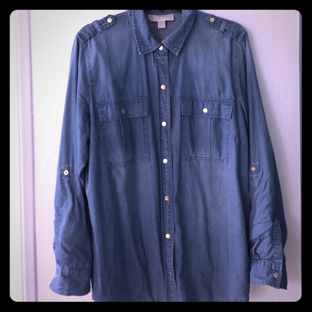 Michael Kors denim shirt 👚