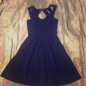 Betsy Johnson Black flared dress