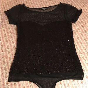 Bebe sequin bodysuit.