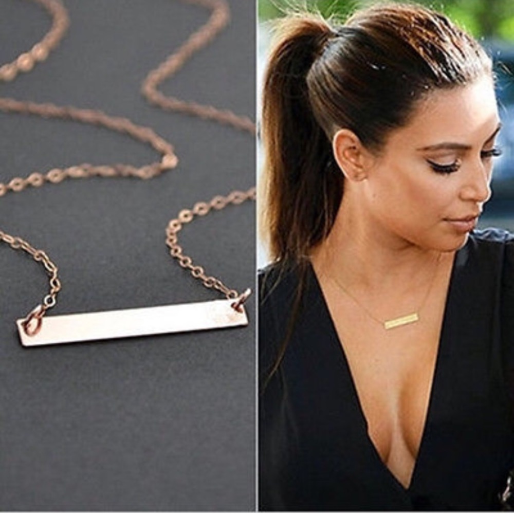 🆕 Dainty Gold Bar Necklace