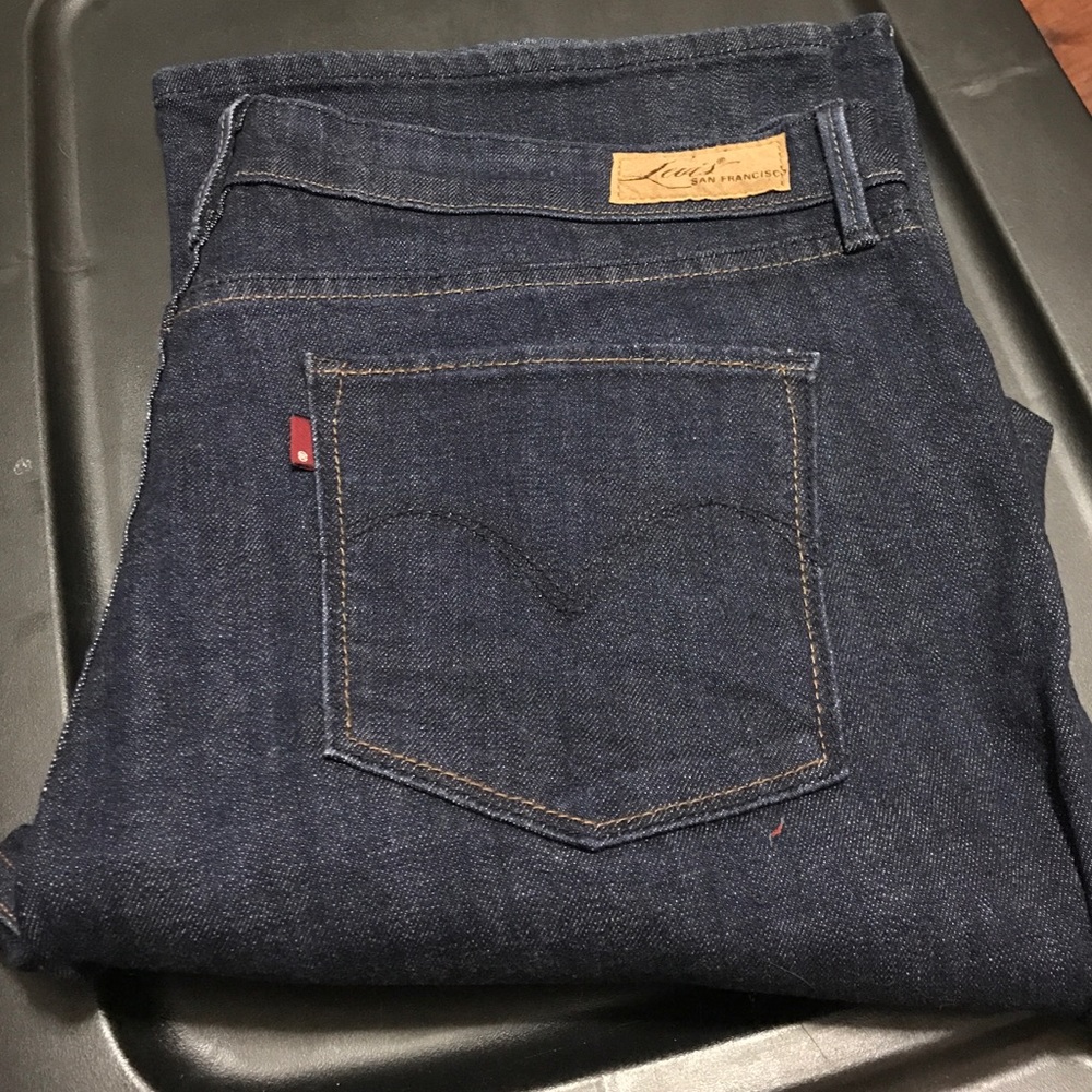 Levi's dark denim jeans
