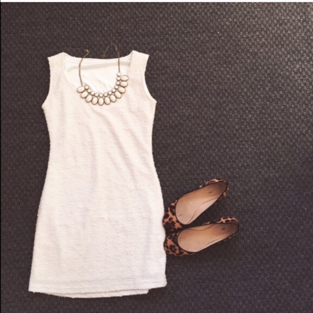 White sequin dress