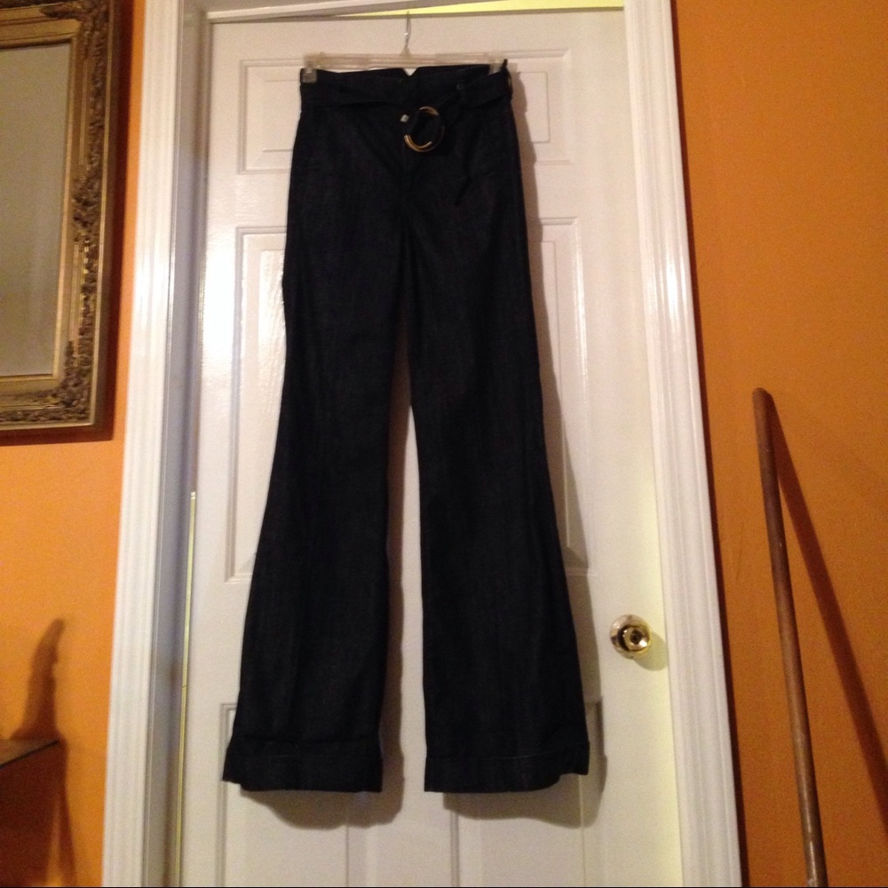 7 FOR ALL MANKIND SZ 28 BELTED TROUSERS