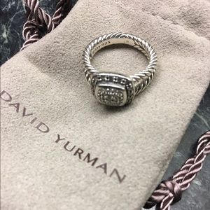 Petite David Yurman pave diamond ring!