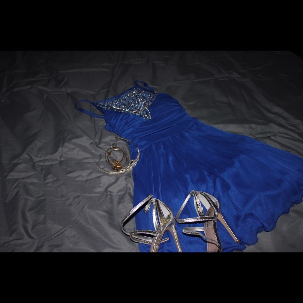 Blue Homecoming Dress