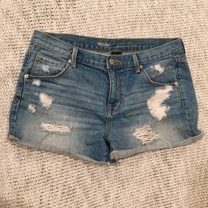 Distressed Boyfriend Cut Off Shorts