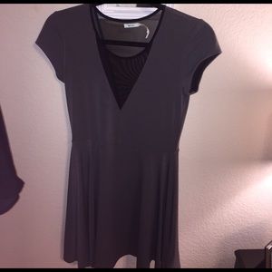 Grey mesh dress
