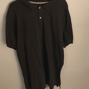 Gap men's brown jersey polo shirt
