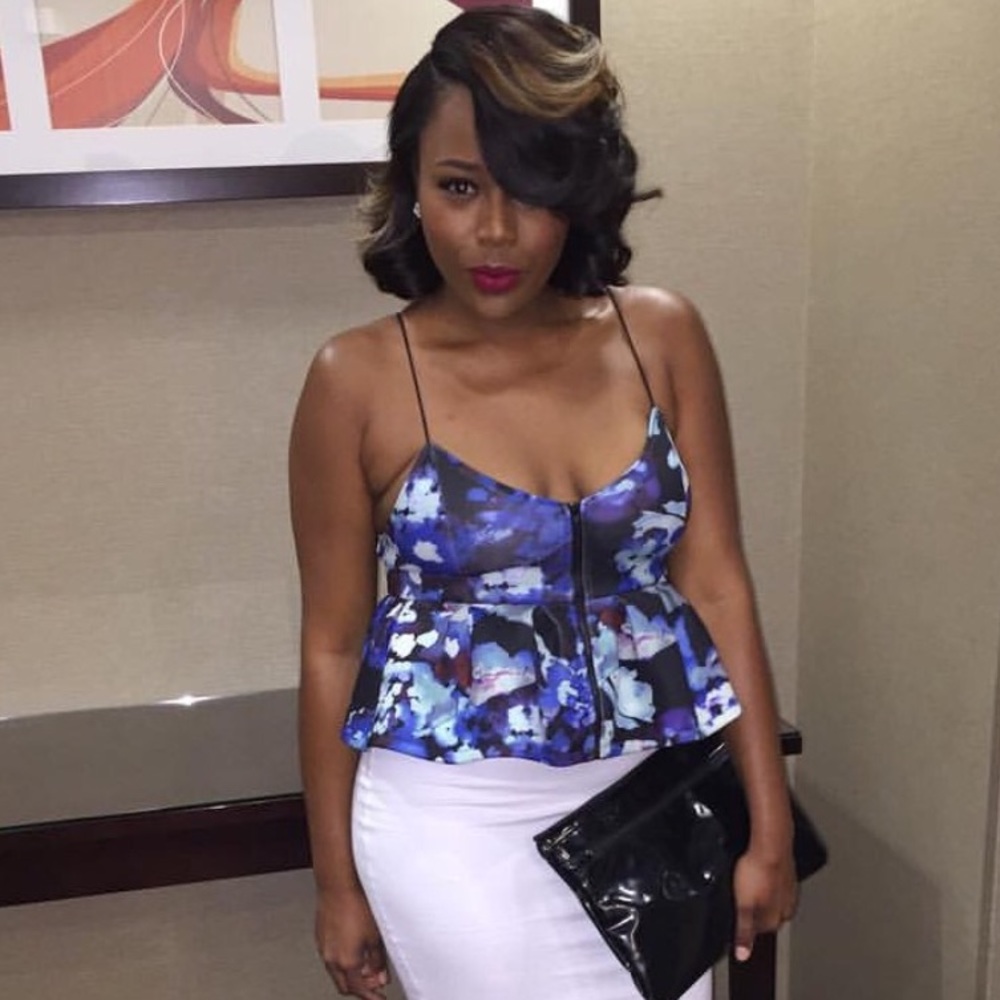 Spaghetti Strap Peplum Crop