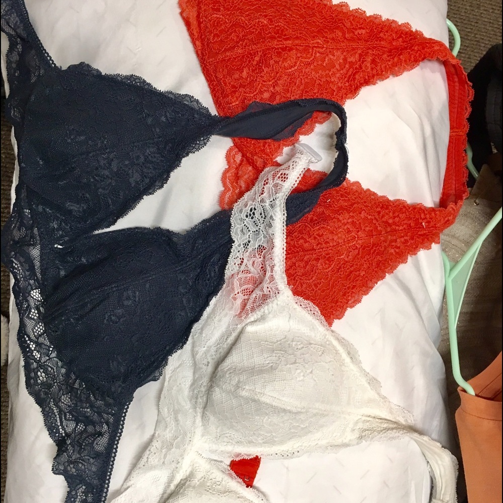 BRALETTES BUNDLE. WORN ONCE EACH.