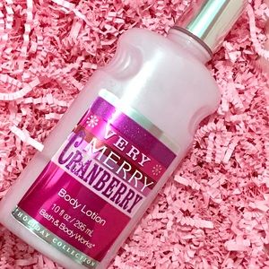 Cranberry lotion bath and body