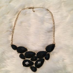 Black and Gold Statement Necklace
