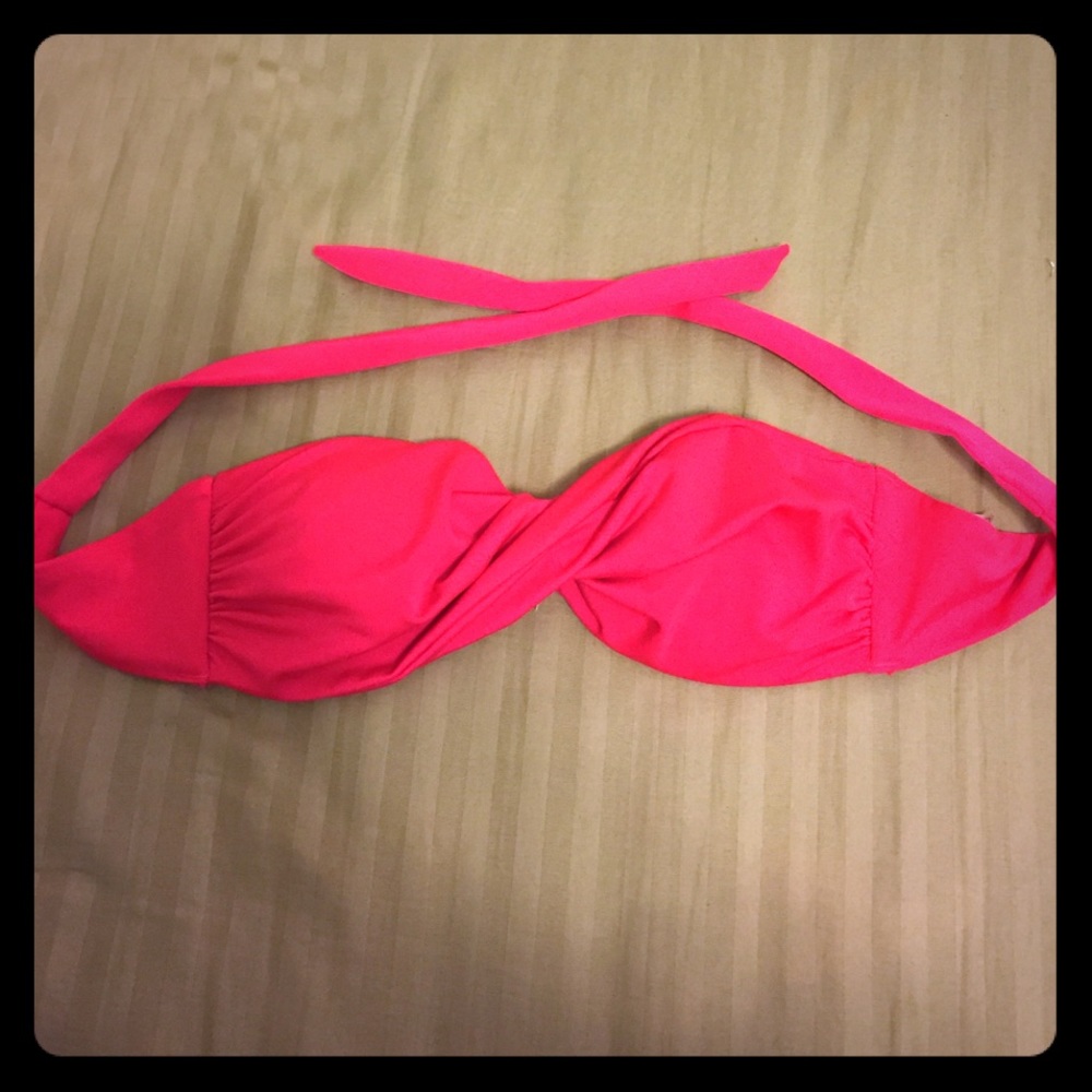 H&M Neon Pink Twisted Bandeau