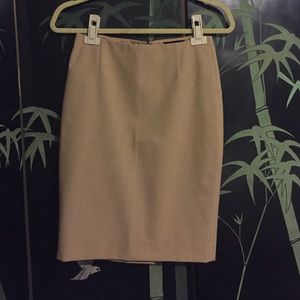 New camel pencil skirt