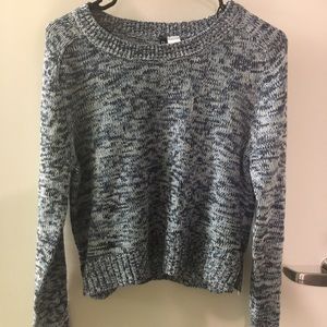 Blue crop sweater