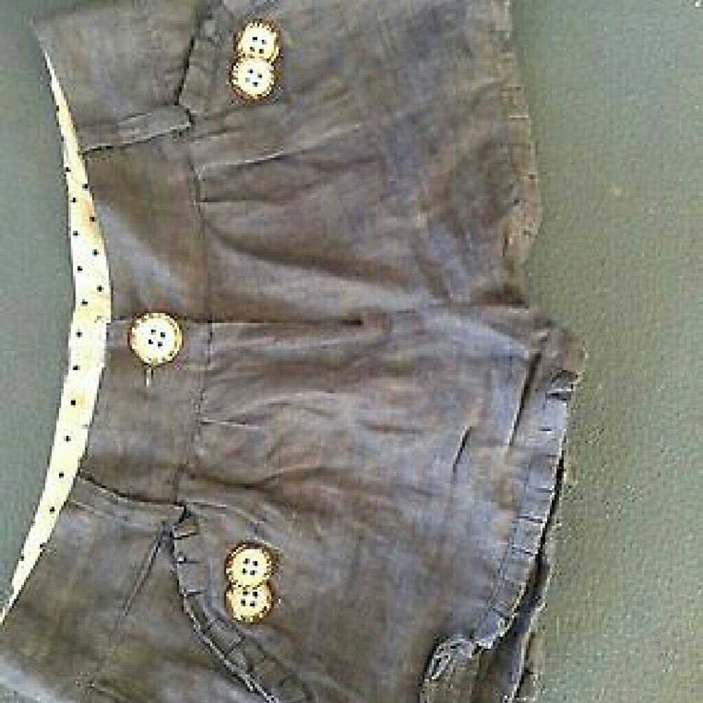 Jovavich Hawk Chambray Ruffle Shorts Size 1