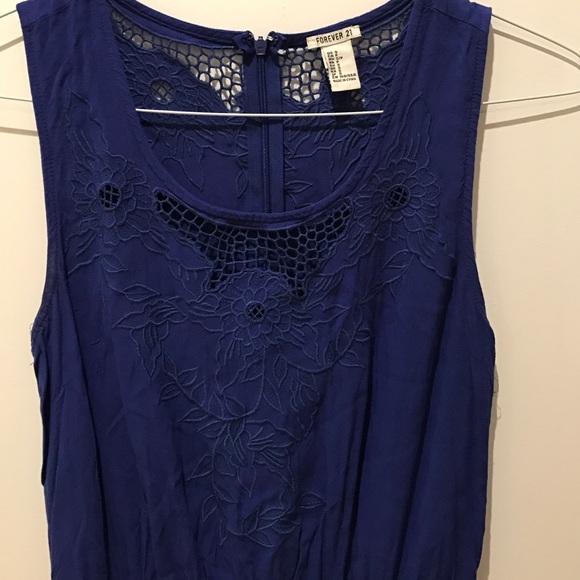 Royal Blue Romper - Picture 3 of 4