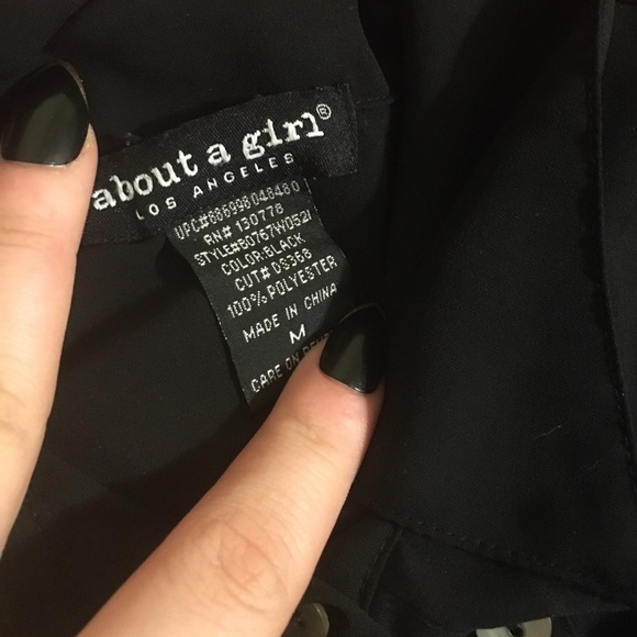 Black sheer tunic - Picture 2 of 2