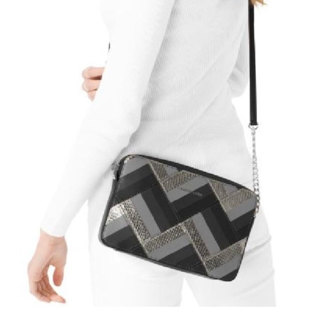 Brand NWT MK Marquetry Patchwork Crossbody