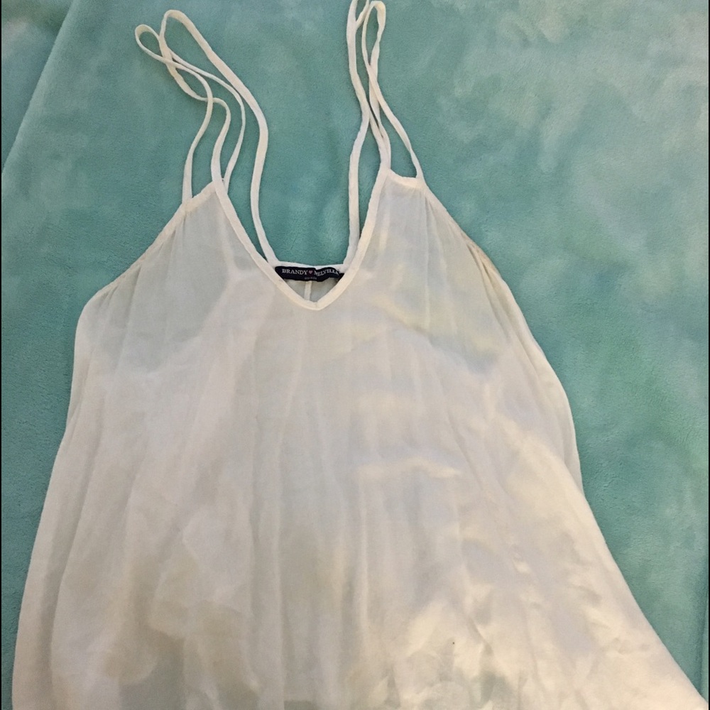 White Brandy Melville tank top