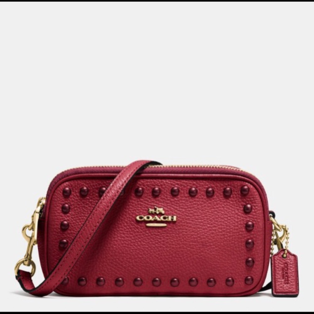 Coach cherry body pouch