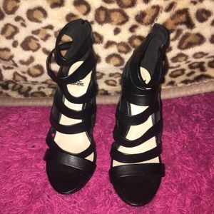 Black tall heels