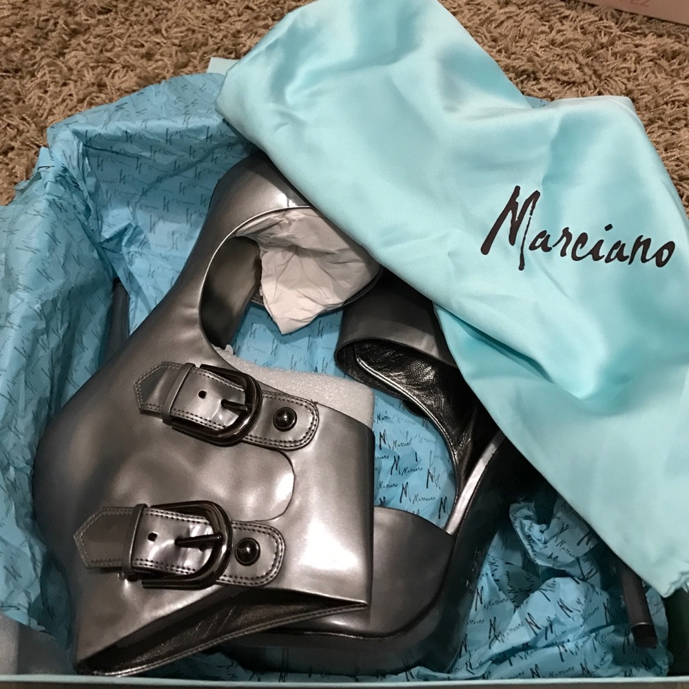 Marciano open toe with ankle strap Size 10