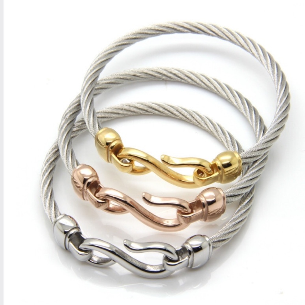 Two-Color Titanium Steel Bracelet