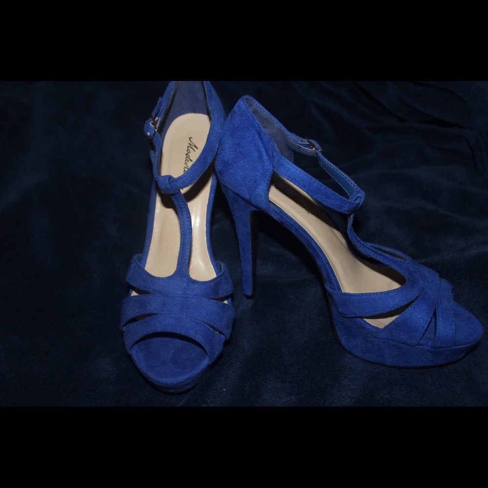 Electric blue heels
