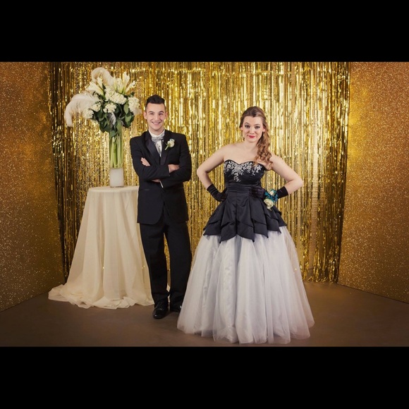 Black and white prom dress - Picture 1 of 5