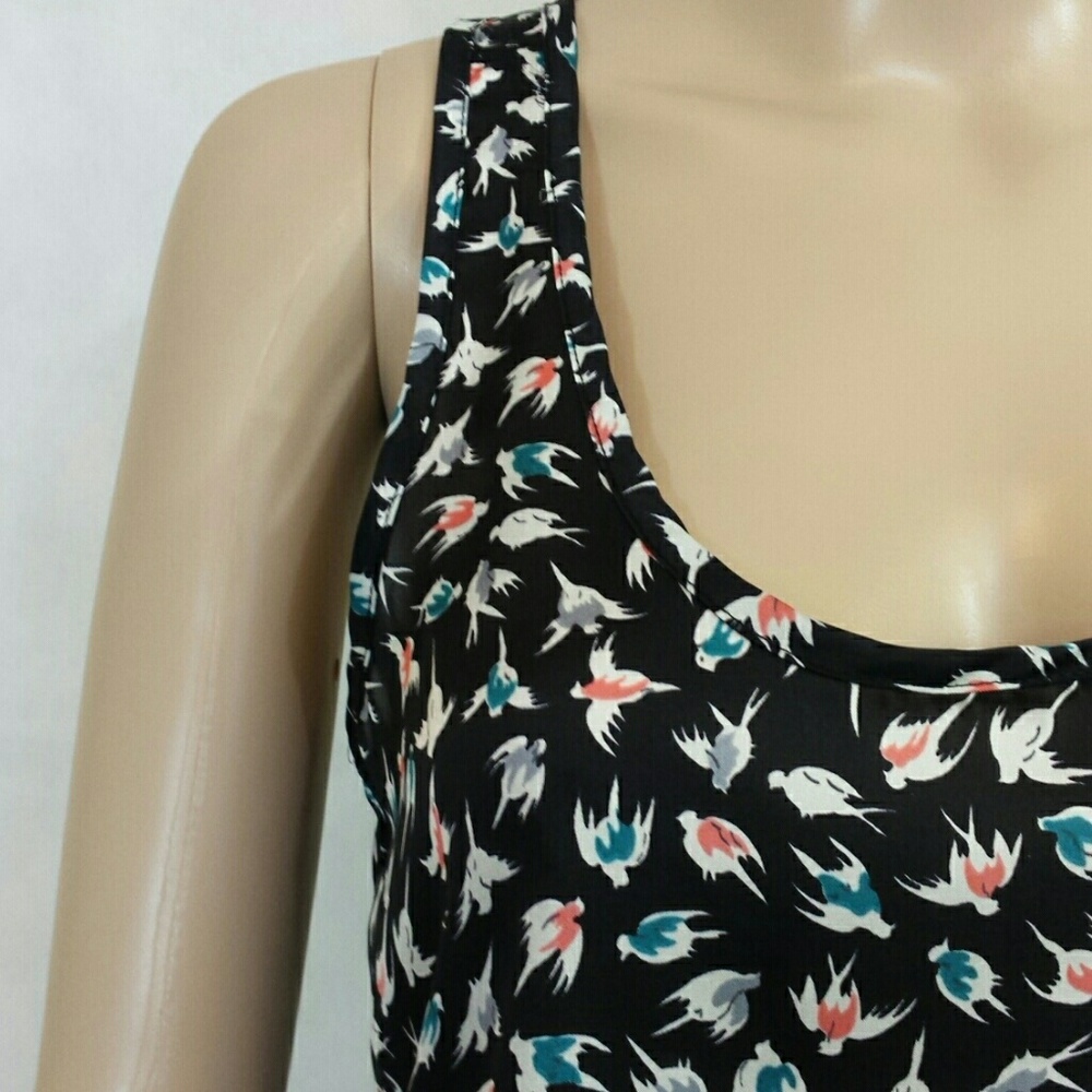 LUSH "Birds in Flight" Racerback Tank