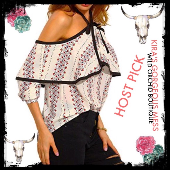 ✨HP✨🌹BNWT OFF SHOULDER/SPAGHETTI STRAP HALTER🌹 - Picture 2 of 3