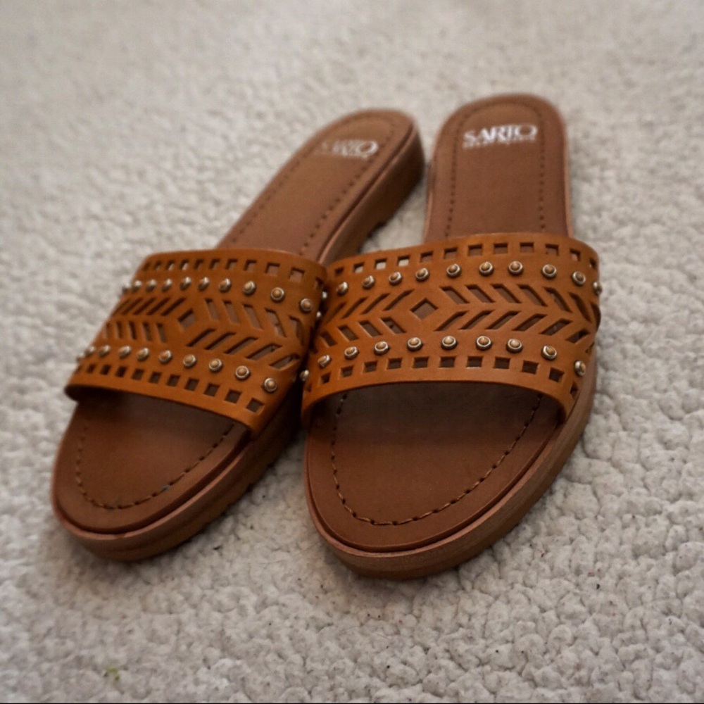 Maclean Slide Sandal by Franco Sarto