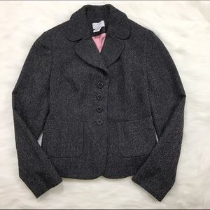 ann taylor loft tweed blazer career jacket