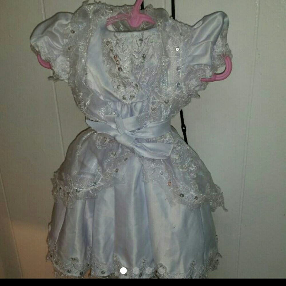 3 pce special occ/baptism/bd dress in treasure box