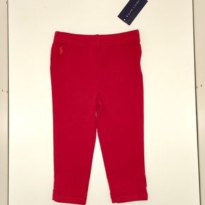 Ralph Lauren Bow-Back Cotton Legging
