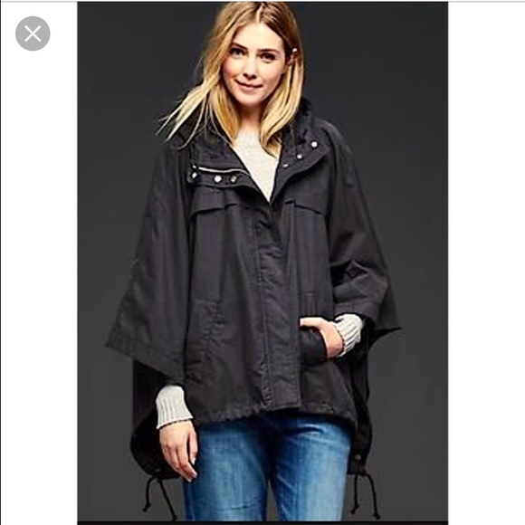 Gap lightweight hoodie poncho - Picture 3 of 4
