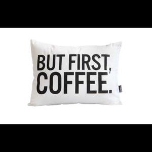 Dormify "but first coffee" pillow