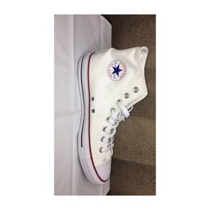 High top white converse (Unisex)