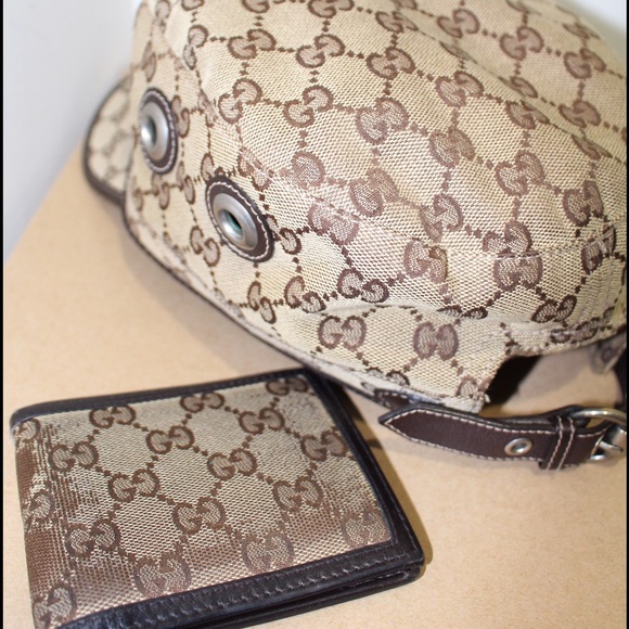 AUTHENTIC GUCCI Backpack Hat Wallet Set - Picture 5 of 8