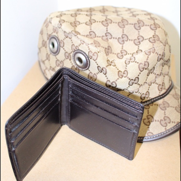 AUTHENTIC GUCCI Backpack Hat Wallet Set - Picture 6 of 8