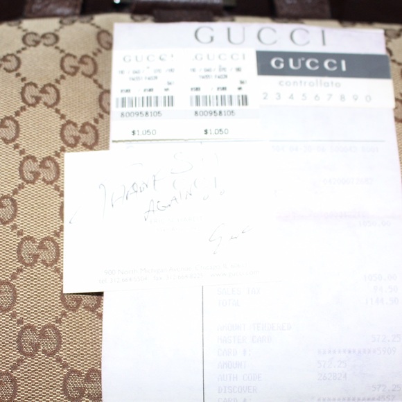 AUTHENTIC GUCCI Backpack Hat Wallet Set - Picture 7 of 8