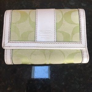 Coach Lime Green Wallet