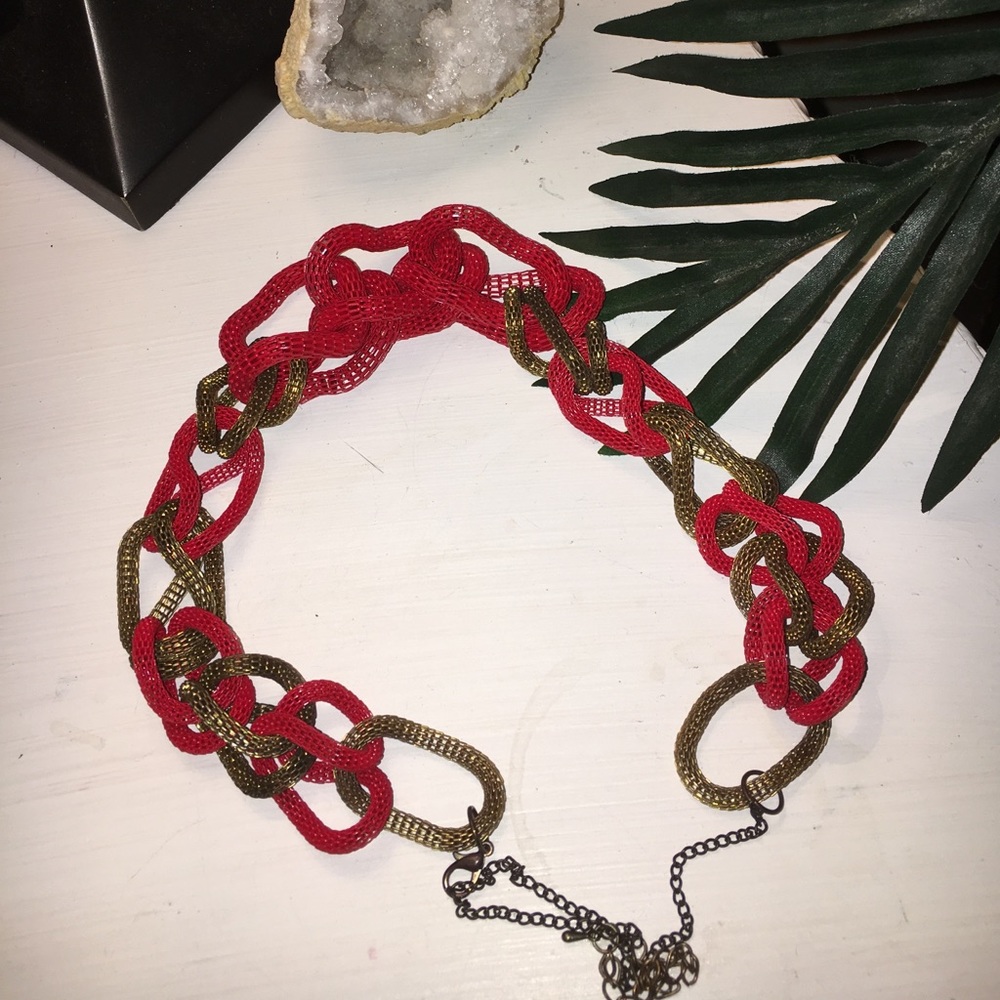 Very beautiful   #necklace #red #gold