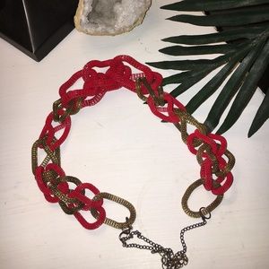 Very beautiful   #necklace #red #gold